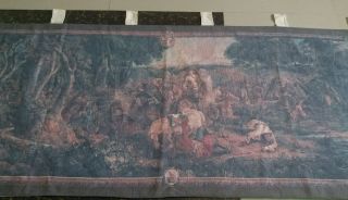 Antique 19c Aubusson French Tapestry Color size 33 