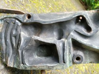 Antique Vintage Metal Casting Mold For Toy Horse - Solid Brass 8 " X 4 "