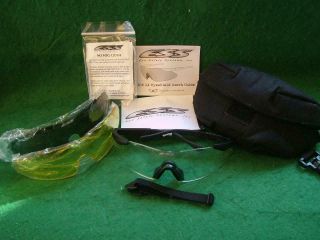 Ess Ice 2.  4 Tactical Safety Glasses System,  2 X Spare Lens,  Case,