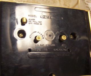 Vintage Desk Model 7276A General Electric GE Alarm Clock 7 