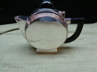 Vintage Art Deco Chrome/bakelite Tea Pot