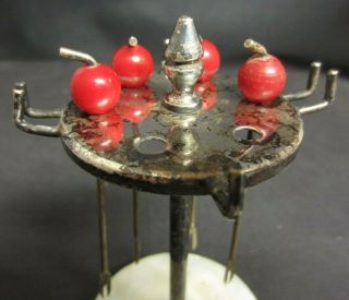 1930s ART DECO STYLE SILVER PLATED COCKTAIL STAND AND STICKS 4