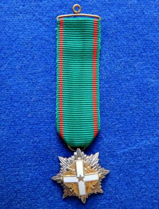 Italy.  Italia.  Miniature Of Order Of Merit 1st Class.  Medal.  Orden