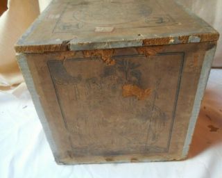 Vintage Wood Tea Box,  CHOICEST ENGLISH BREAKFAST 10 