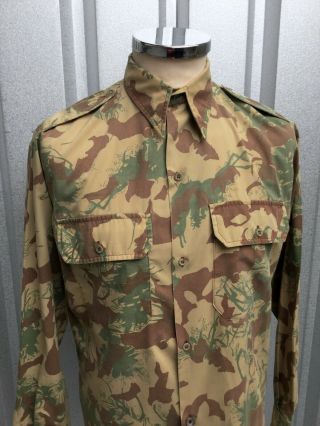 Vtg Camo Shirt Vtg SADF Shirt Camo Vtg Bush Shirt SADF Vtg South African Camo S 2