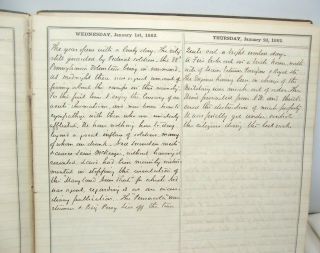 1862 Civil War Diary of Southern Lawyer in Occupied Alexandria Virginia 2