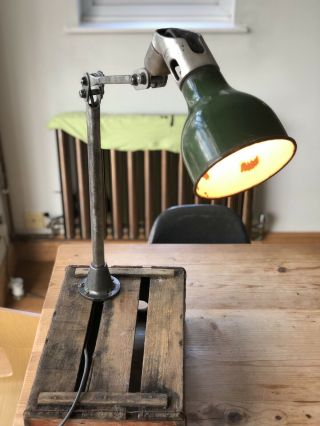 Mek Elek Vintage Industrial Lamp Cleaned And Ready