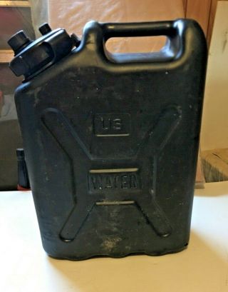 Black Plastic Water Jerry Can Water U.  S.  Military Bronson 2