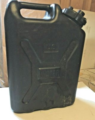 Black Plastic Water Jerry Can Water U.  S.  Military Bronson 3