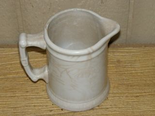 Antique Ironstone Creamer Or Pitcher Mellor & Co. ,  Staffordshire England 1880s