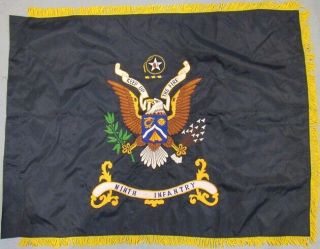 Single Sided Regimental Colors For Us Army 9th Infantry Regiment