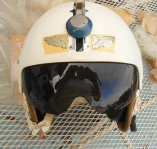 Hgu - 2/p Flight Helmet,  Un - Issued,  In Bag With Extra Pads And Parts.