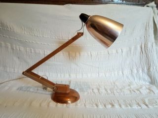 Stunning Vintage Maclamp By Terence Conran Copper And Wood Rare Habitat