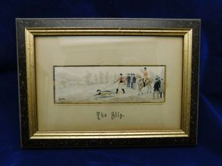 Antique Victorian Stevengraph Silk Woven Picture Thomas Stevens The Slip Framed