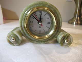 Green Marble Art Deco Style Ornex Clock - Mediterranean Art Design By Simba