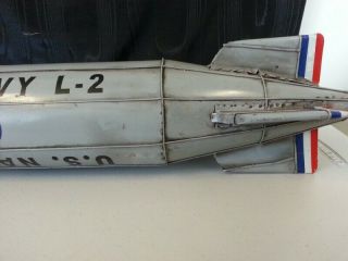 U.  S Navy L - 2 Blimp Zeppelin Goodyear Airship - Rare Tin Toy 6