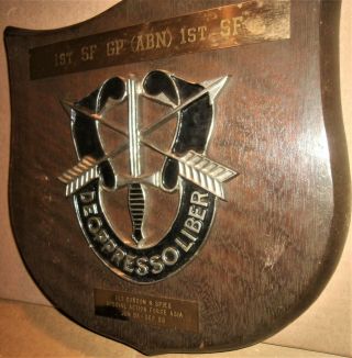 1968 - 1969 Special Action Force Asia 1st Special Forces Sog Vet 