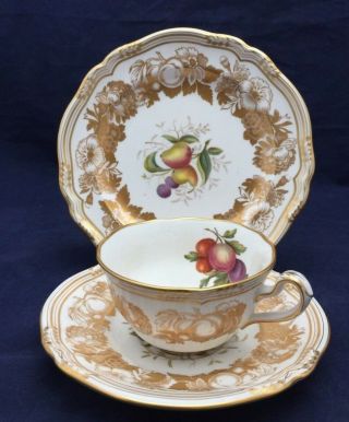 Vintage Spode Golden Valley Orchard Fruit Cup and Saucer Trio Set Y7049 4
