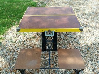 Vintage Handy Folding Table & Chair Set Milwaukee Stamping Co.  Picker Find 2