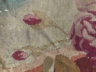 LARGE SCALE TIMEWORN 19th CENTURY FRENCH AUBUSSON TAPESTRY FRAGMENT 5