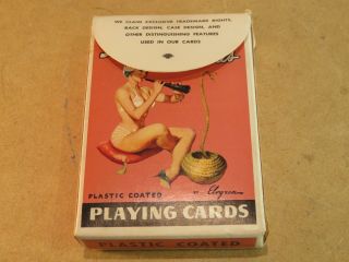 carte da gioco 52 AMERICAN BEAUTIES PLASTIC COATED PIN UP Gil Elvgren Stancraft 4