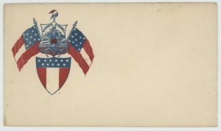 Mr Fancy Cancel Csa Patriotic Cover Flags Shield Virginia State Seal