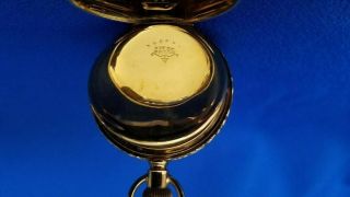 Antique C.  1894 Ladies Waltham Solid 14K Gold Hunter Case Pocket Watch Runs 7