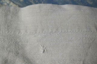 FRENCH HEMP SHEET 1800 ' s HAND SEWN HAND LOOMED ANTIQUE HEMP CHANVRE 102x80 