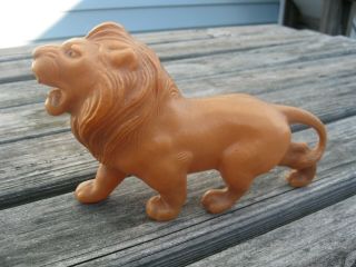 Ohk Russia Large Celluloid Plastic Lion Toy Figure,  Circa 1950s