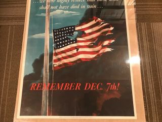 RARE WWII 1942 OWI POSTER 14 