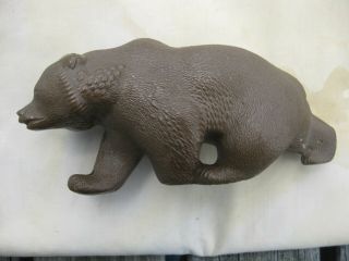 Ohk Russia Large Celluloid Plastic Eurasian Brown Bear Toy Figure,  Circa 1950s