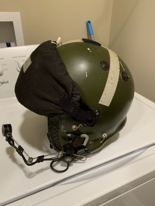 Vietnam War Era RAF MK - 3C Pilots Flight Helmet Double Visors With Microphone 3