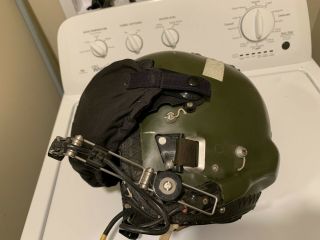 Vietnam War Era RAF MK - 3C Pilots Flight Helmet Double Visors With Microphone 9