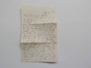 Civil War Letter 1864 57th Massachusetts Chestnut Hill Hospital Philadelphia Pa