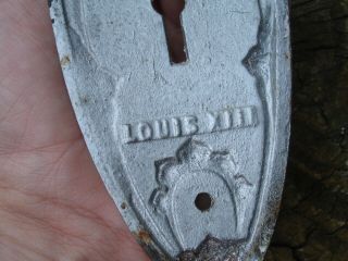 antique LOUIS XIII decorative door lock plate & dummy knob old House Hardware 6