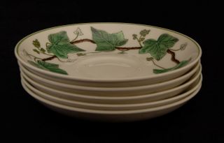 5x Wedgwood Napoleon Ivy Pattern Replacement Saucers