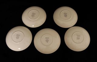 5x Wedgwood Napoleon Ivy Pattern Replacement Saucers 4