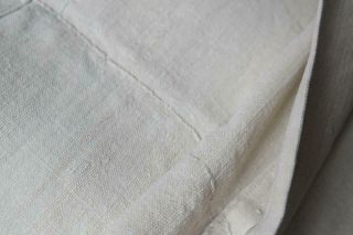 FRENCH HEMP SHEET 1800 ' s HAND SEWN HAND LOOMED ANTIQUE HEMP CHANVRE 99x80 