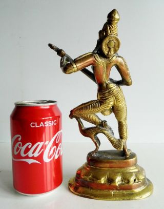 WONDERFUL RARE OLD BRONZE STATUE OF HINDU DEITY SARASWATI - FINE EARLY EXAMPLE 6