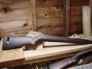 M1 Carbine Stock Rmc Rock - Ola I Cut W/recoil Block,  Buttplate And Band Retainer