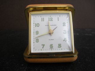Vintage Phinney - Walker Germany Travel Alarm Clock Pw3 Og Box 50th Anniversary