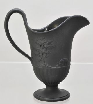 Antique Wedgwood Black Basalt Helmet Creamer Early 19th Century 2