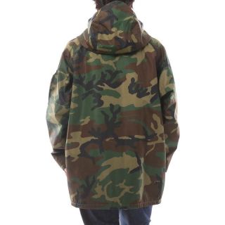 Italian army waterproof woodland camo parka jacket military raincoat camouflage 3