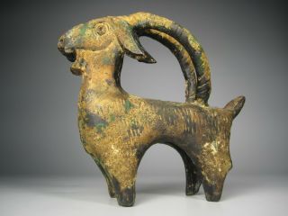 Vintage Cast Iron Alpine Ibex Goat Figure