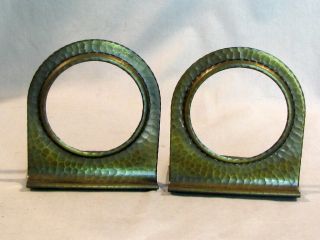 Roycroft Bookends - Missing Leather Inserts