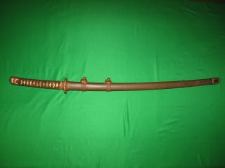 Japanese Pre WW2 Army Sword with Old Blade and Familie Mon 12
