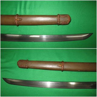 Japanese WW2 Army Sword with Signed Tang and Matching Fitting 11