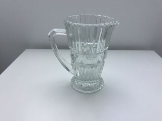 Art Deco Style Ornate Glass Milk Jug 14cm