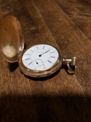 Hampden Dueber Champion Gold Pocket Watch.  Late 1800s to early 1900s. 4