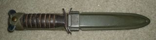 Authentic Wwii Us M3 R.  C.  Co.  1943 Trench Knife Combat Knife W/ Scabbard